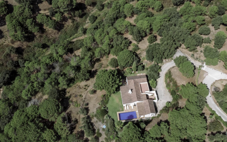 Villa seen from above